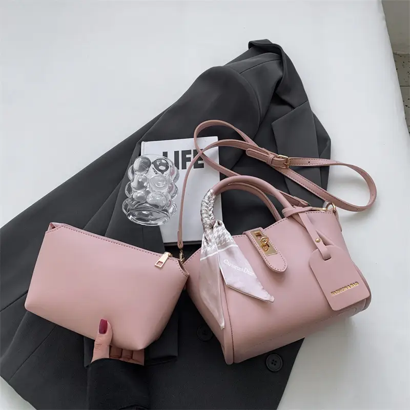 Black Leather Shoulder Crossbody Bag with Gold Plated Handles — feature 35