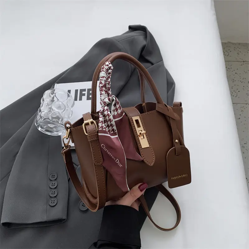 Black Leather Shoulder Crossbody Bag with Gold Plated Handles — feature 37