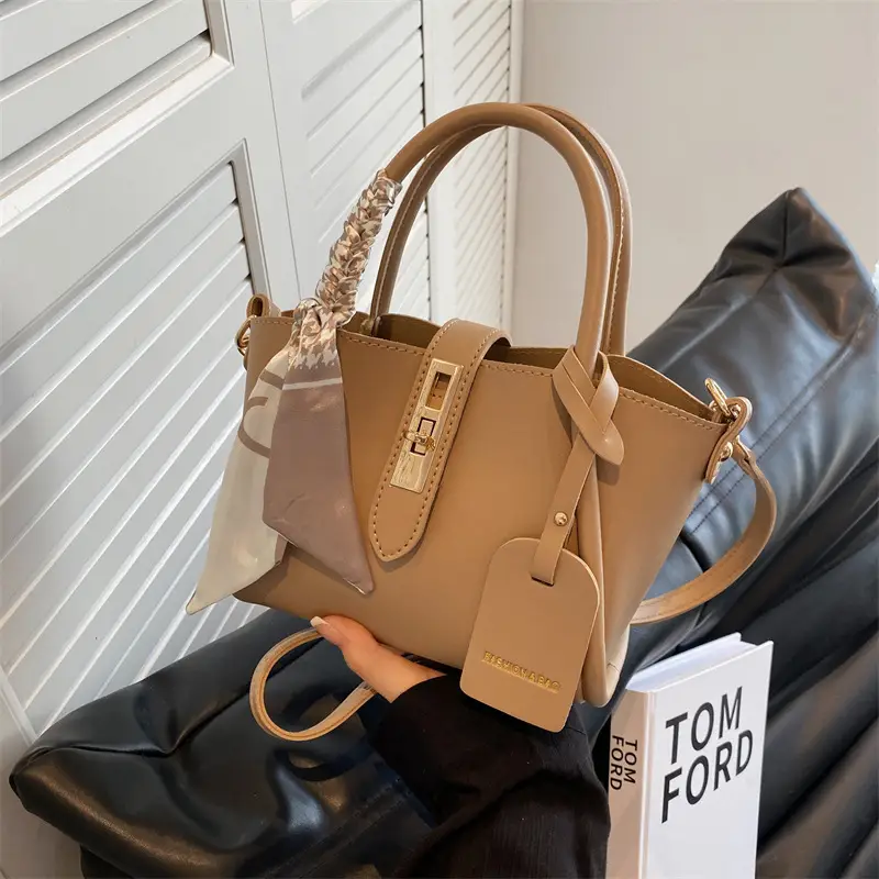 Black Leather Shoulder Crossbody Bag with Gold Plated Handles - Image 2