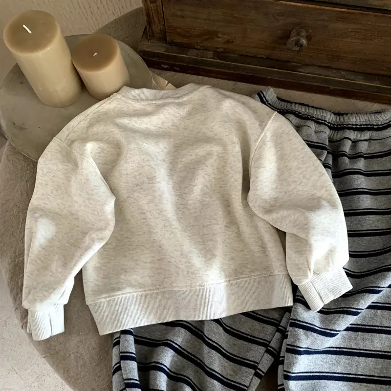 2025 Autumn Long Sleeve Baby T-Shirts Cartoon Printed White - Image 5