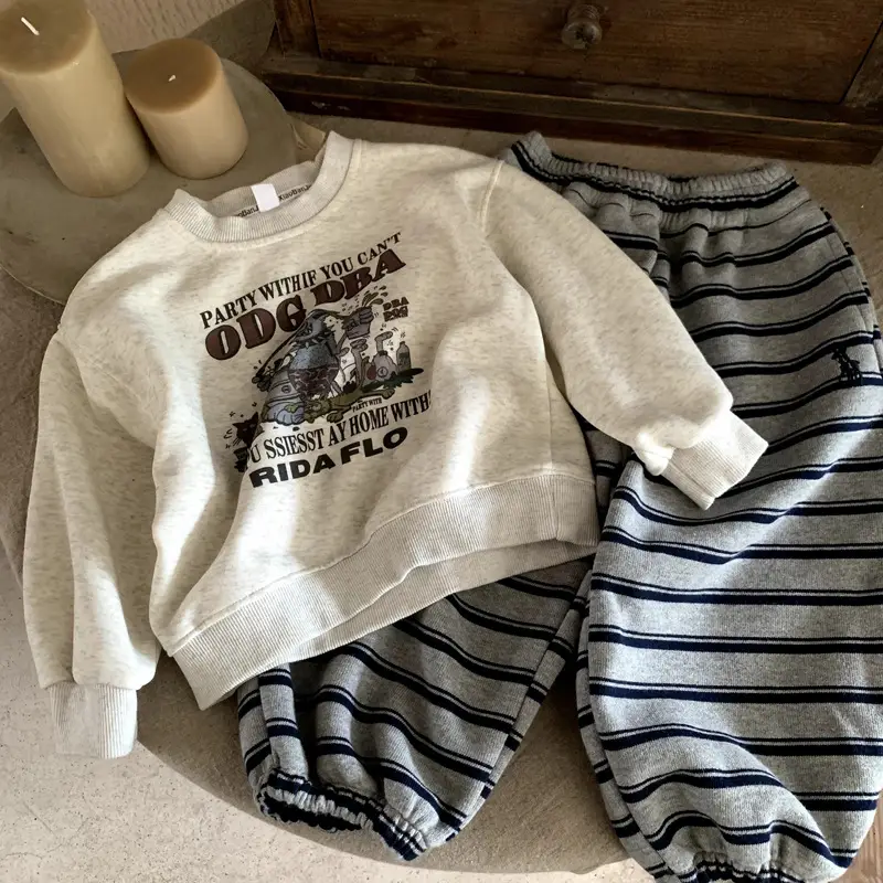 2025 Autumn Long Sleeve Baby T-Shirts Cartoon Printed White — feature 2