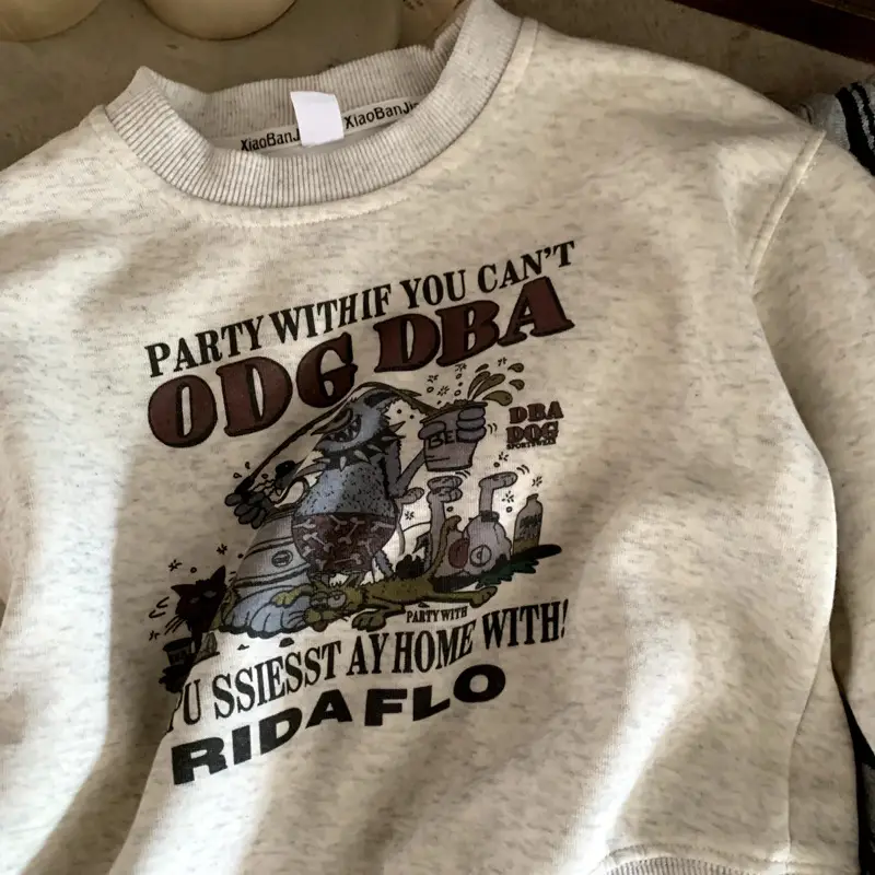 2025 Autumn Long Sleeve Baby T-Shirts Cartoon Printed White — feature 6