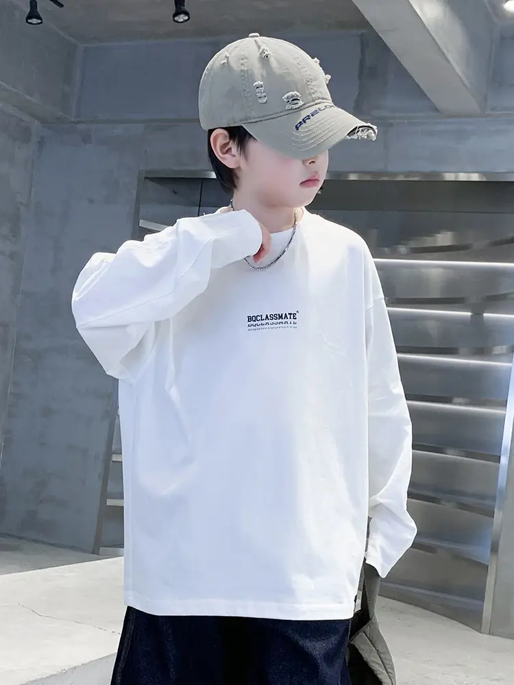 White MeLoody Long Sleeve T-Shirt for Boys 2025 - Image 4