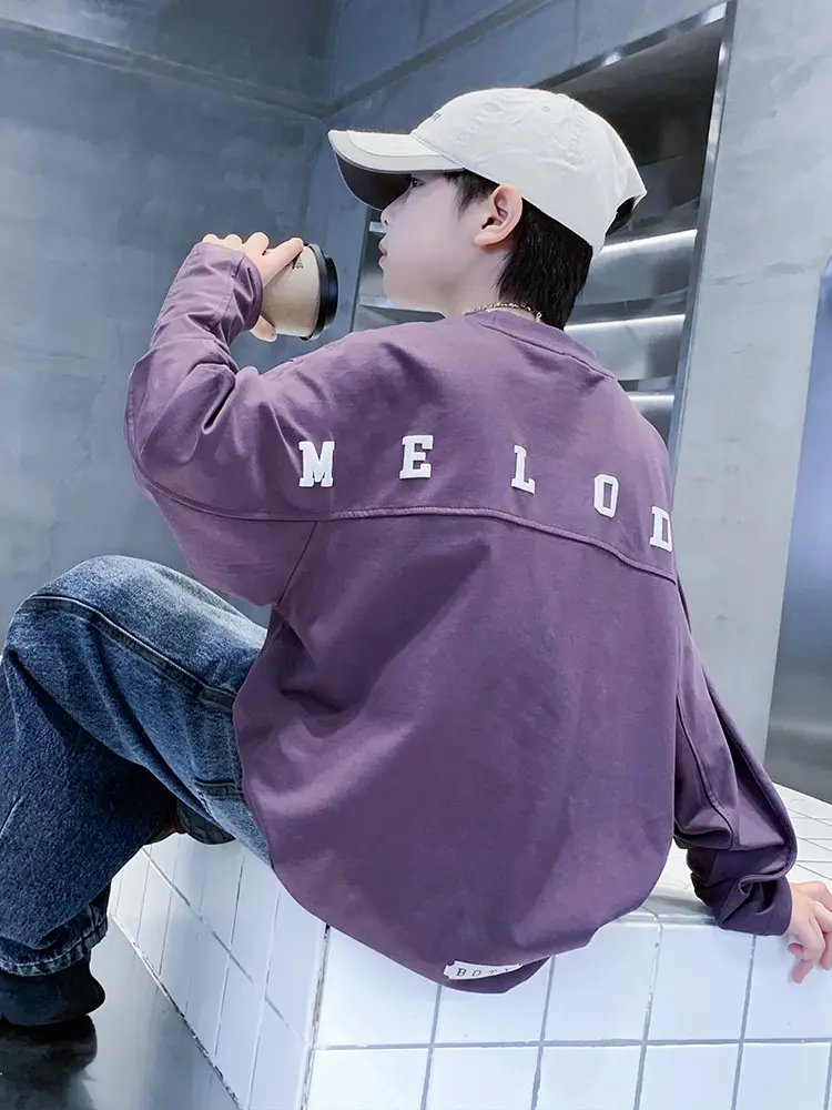 White MeLoody Long Sleeve T-Shirt for Boys 2025 - Image 5