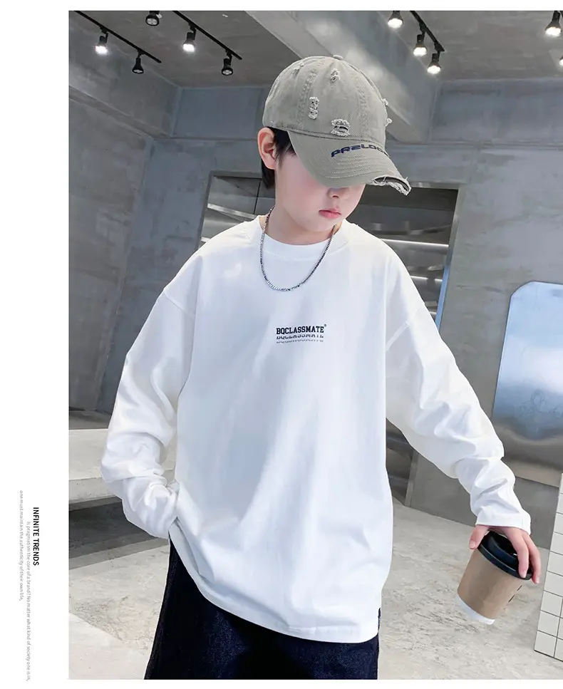 White MeLoody Long Sleeve T-Shirt for Boys 2025 — feature 14
