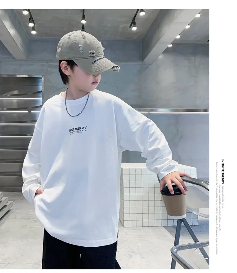 White MeLoody Long Sleeve T-Shirt for Boys 2025 — feature 16