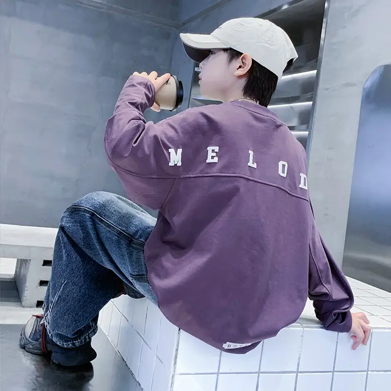 White MeLoody Long Sleeve T-Shirt for Boys 2025 - Image 2