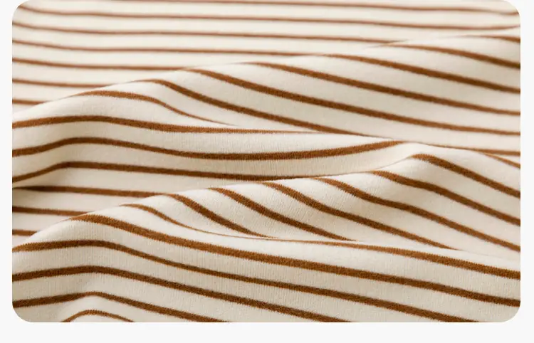 Dudu Kids Long Sleeve Turtlenege T-Shirt Set Brown White — feature 20