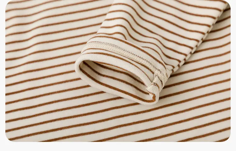 Dudu Kids Long Sleeve T-Shirt Set Striped & Mint Turtle Print — feature 22