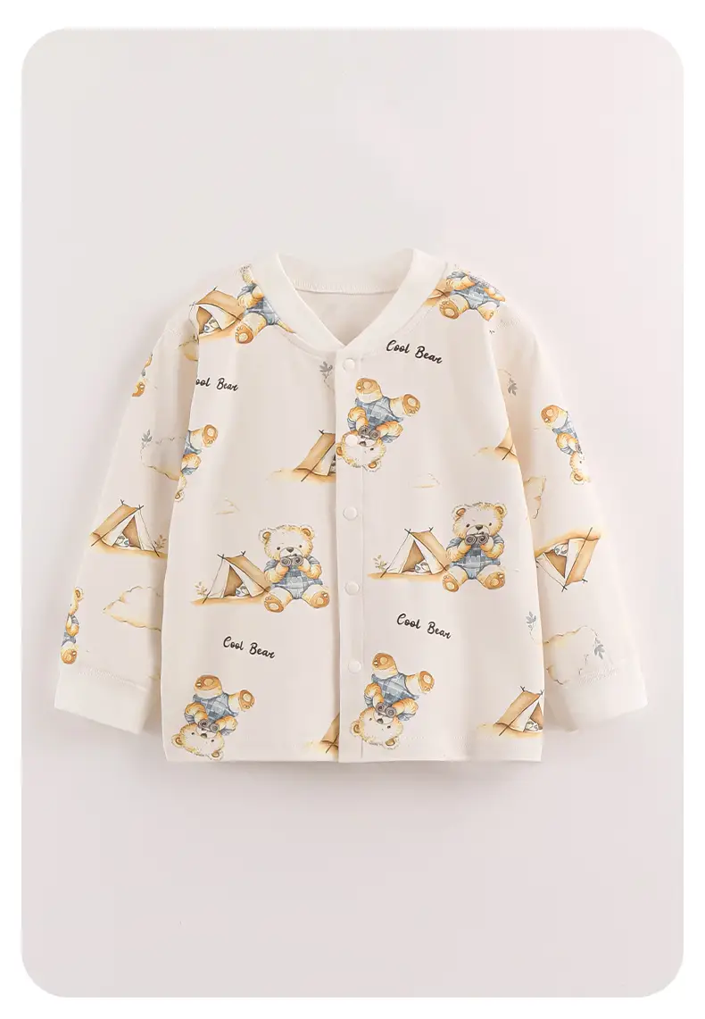 Boys' Pure Cotton Long Sleeve T-Shirt White Floral — feature 10