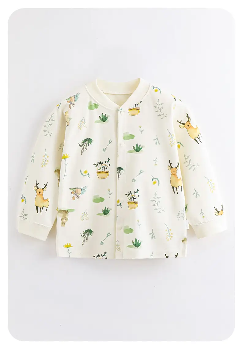 Boys' Pure Cotton Long Sleeve T-Shirt White Floral — feature 12