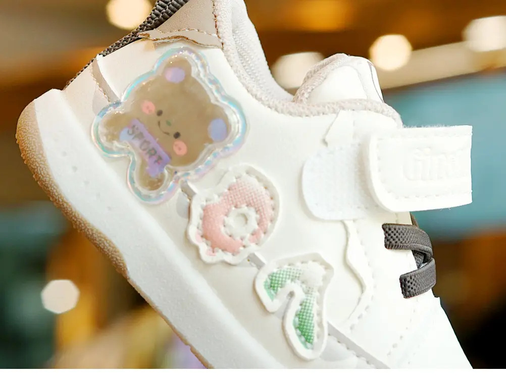 Toddler Cartoon Sneakers White Anti-Slip 1-2Yrs — feature 1