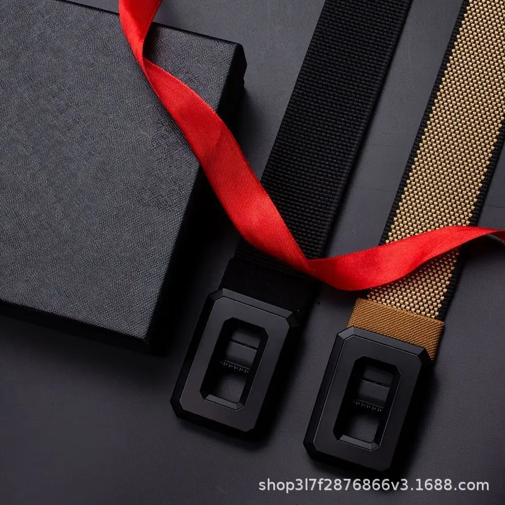Men's Black Nylon Belt with Buckle Outdoor Use — feature 4