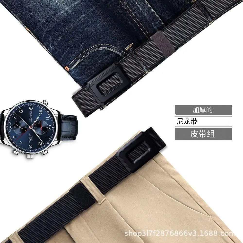 Men's Black Nylon Belt with Buckle Outdoor Use — feature 8