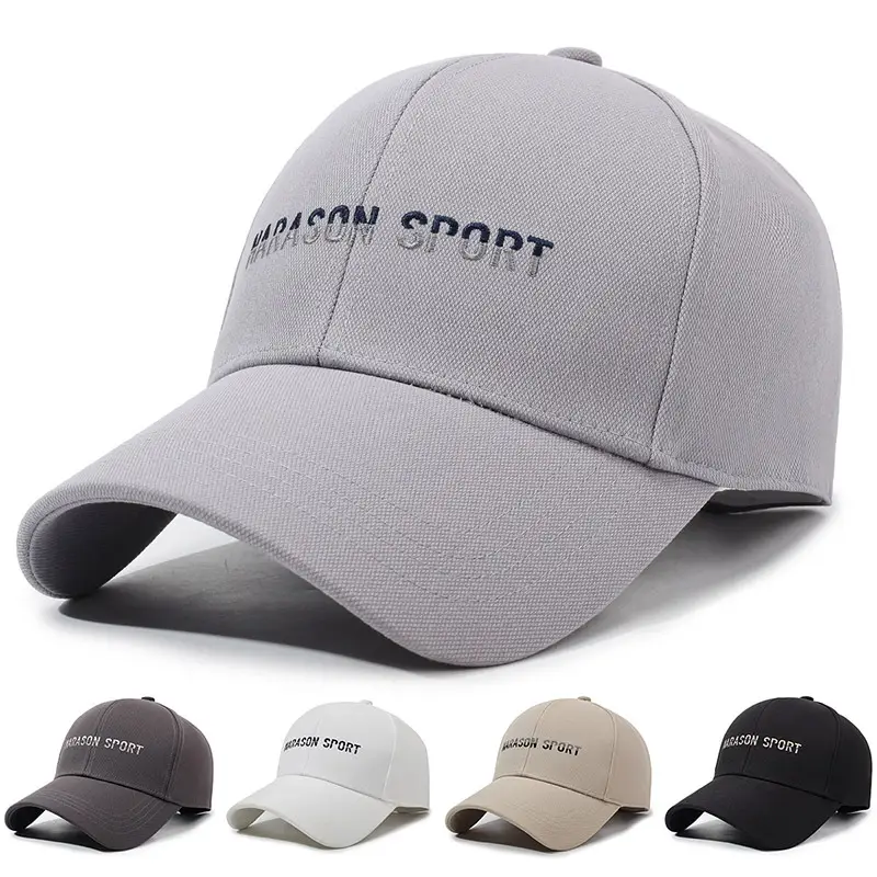 Men's Grey Mason Baseball Cap with Adjustable Strap - Image 9