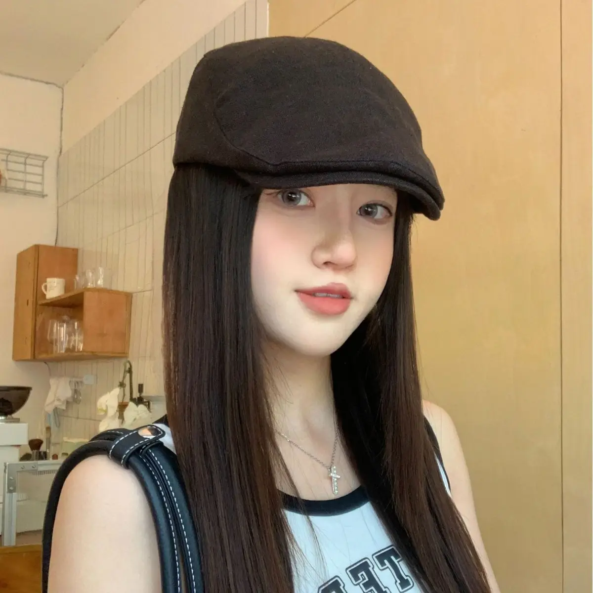Women Japanese Style Face-Slimming Vintage Beret Cap - Image 7
