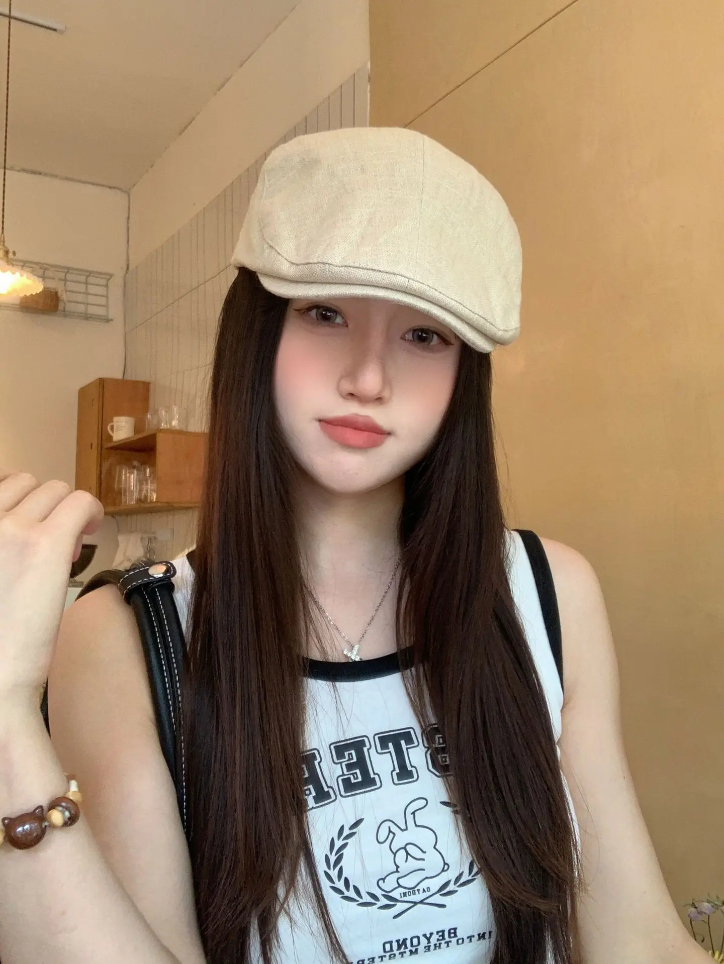 Women Japanese Style Face-Slimming Vintage Beret Cap — feature 10