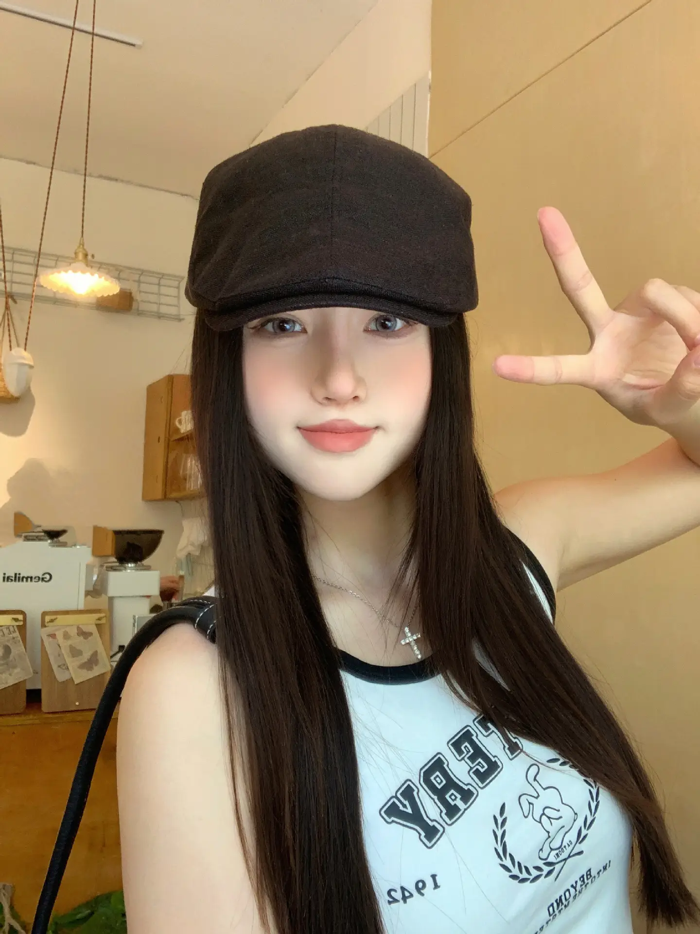 Women Japanese Style Face-Slimming Vintage Beret Cap — feature 2