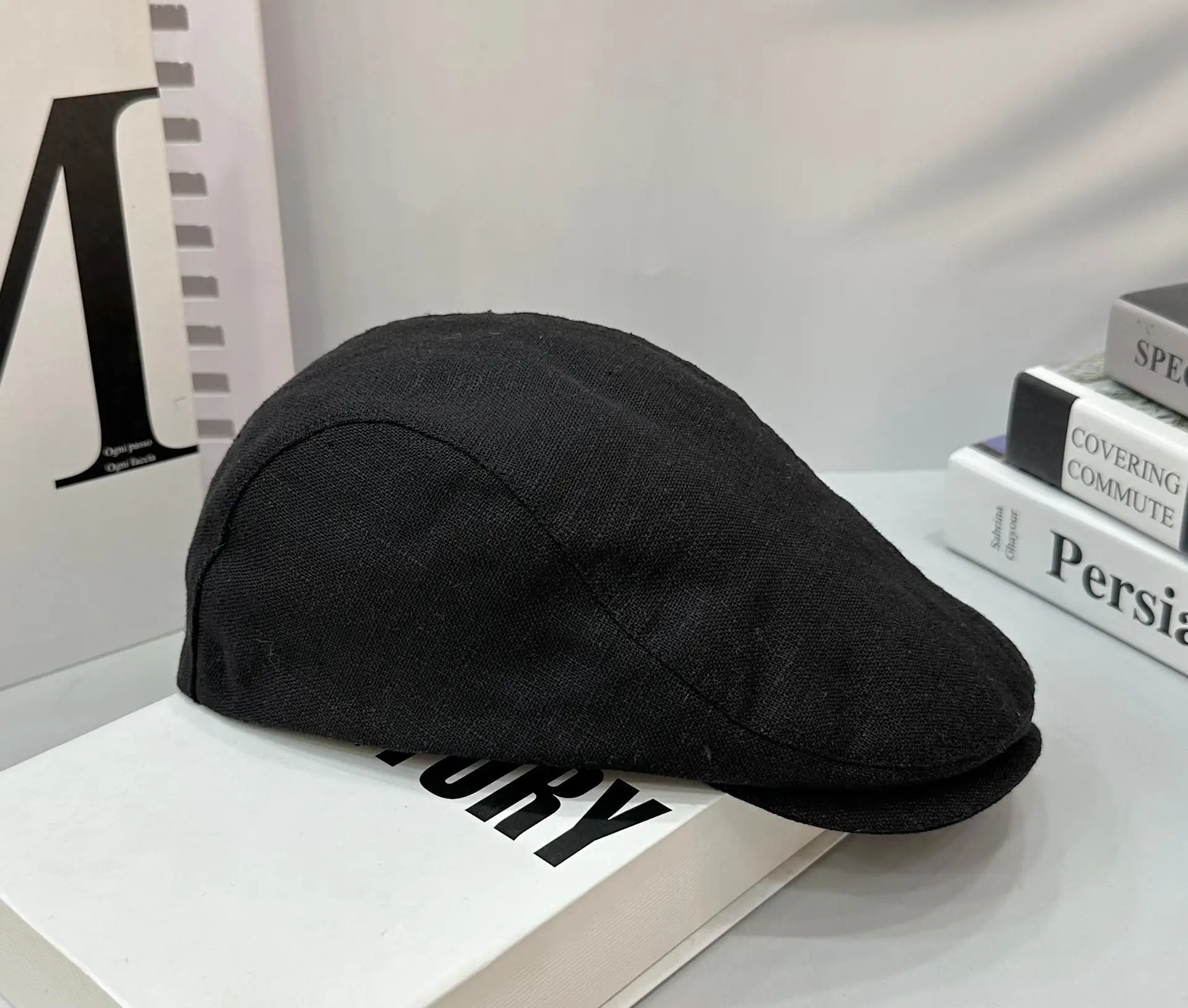 Women Japanese Style Face-Slimming Vintage Beret Cap - Image 2