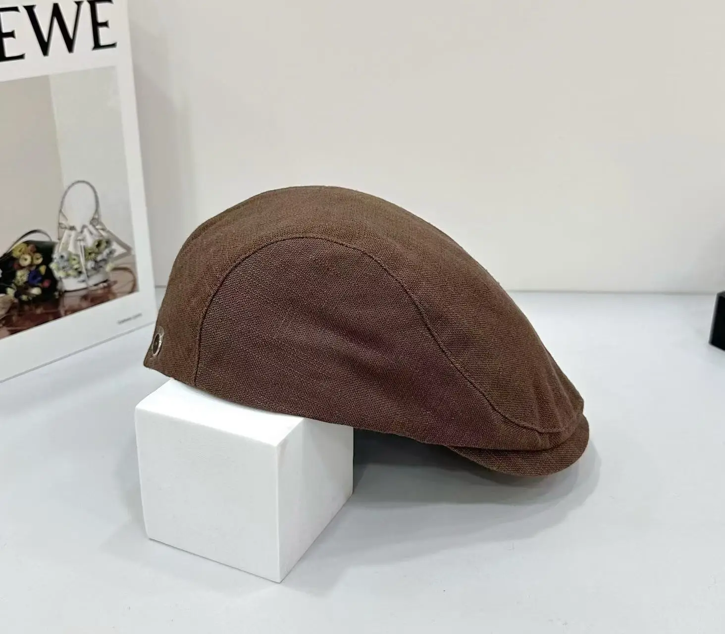 Women Japanese Style Face-Slimming Vintage Beret Cap - Image 3