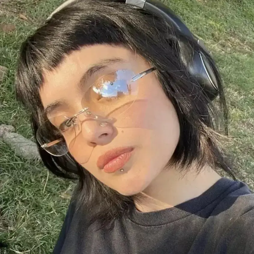 Men Frameless Futuristic Sunglasses Y2K Style