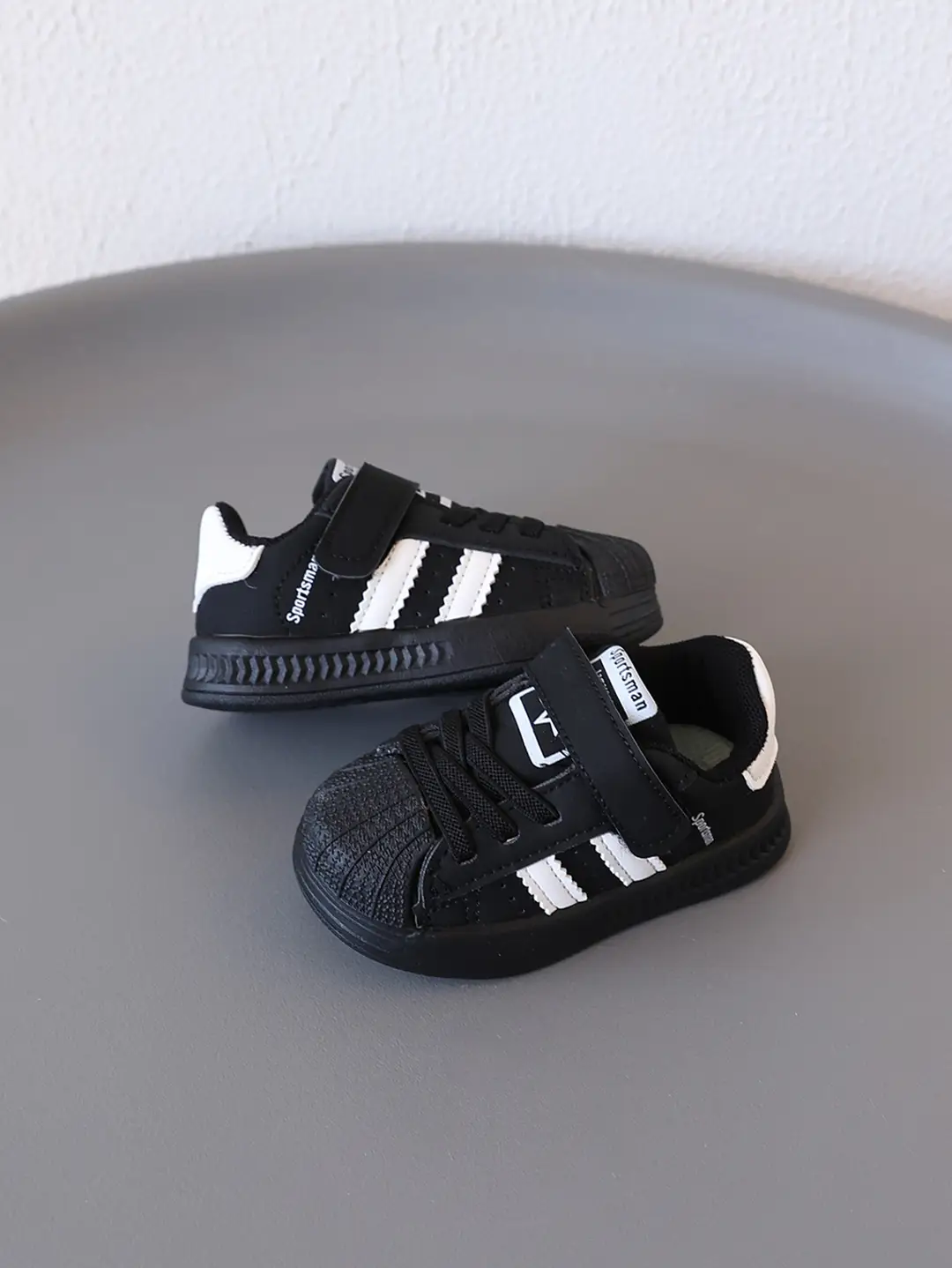 Black Soft Sole Shoes, Classic Toddler Shoes, Lightweight Baby Shoes, Versatile Children's Sports Shoes, Autumn and Winter Toddler Shell Shoes — feature 3