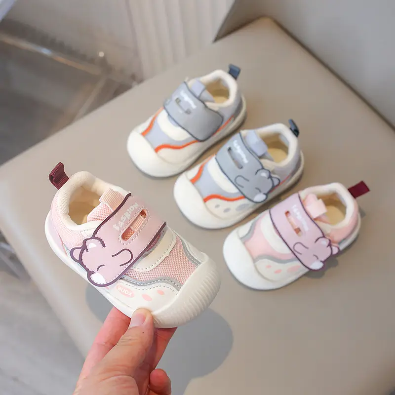 Fashionable Toddler Shoes for Baby Girls, New Toddler Soft-Soled Non-Slip Spring & Fall Baby Shoes 1 Year Old 2-3 Baby Sneakers
