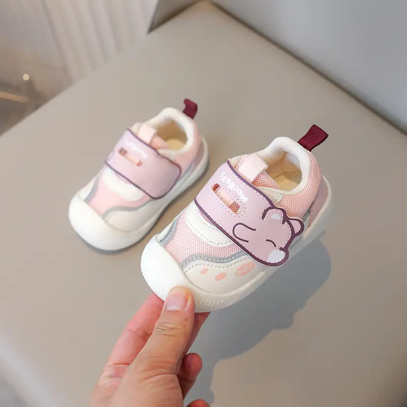 Fashionable Toddler Shoes for Baby Girls, New Toddler Soft-Soled Non-Slip Spring & Fall Baby Shoes 1 Year Old 2-3 Baby Sneakers