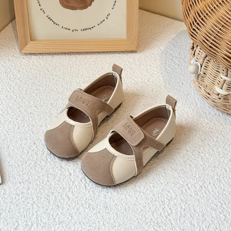 Brown Leather Baby Shoes for Girls 2025 Summer