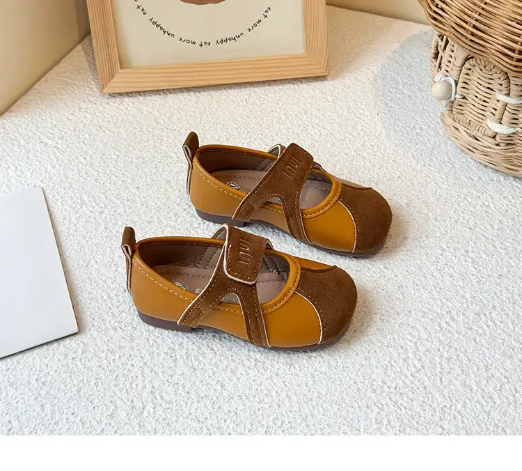 Brown Leather Baby Shoes for Girls 2025 Summer — feature 10