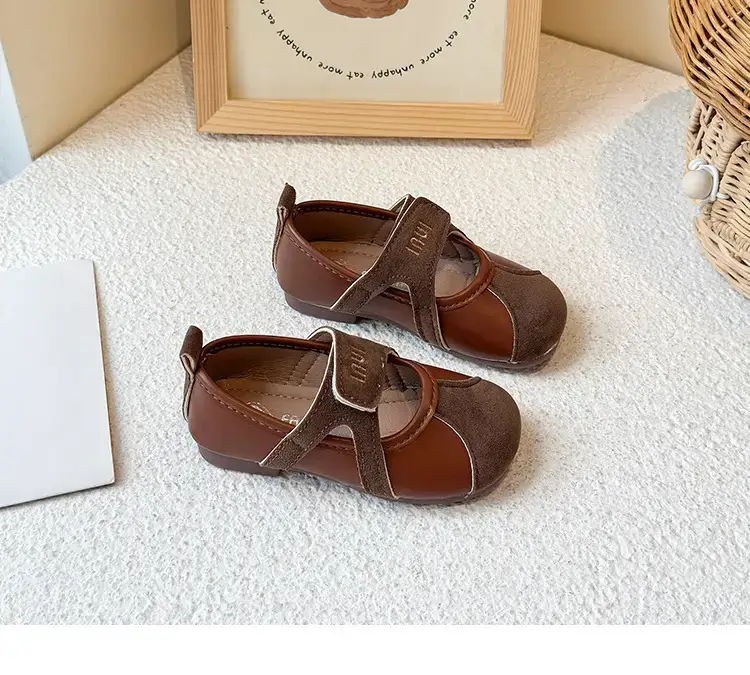 Brown Leather Baby Shoes for Girls 2025 Summer — feature 15