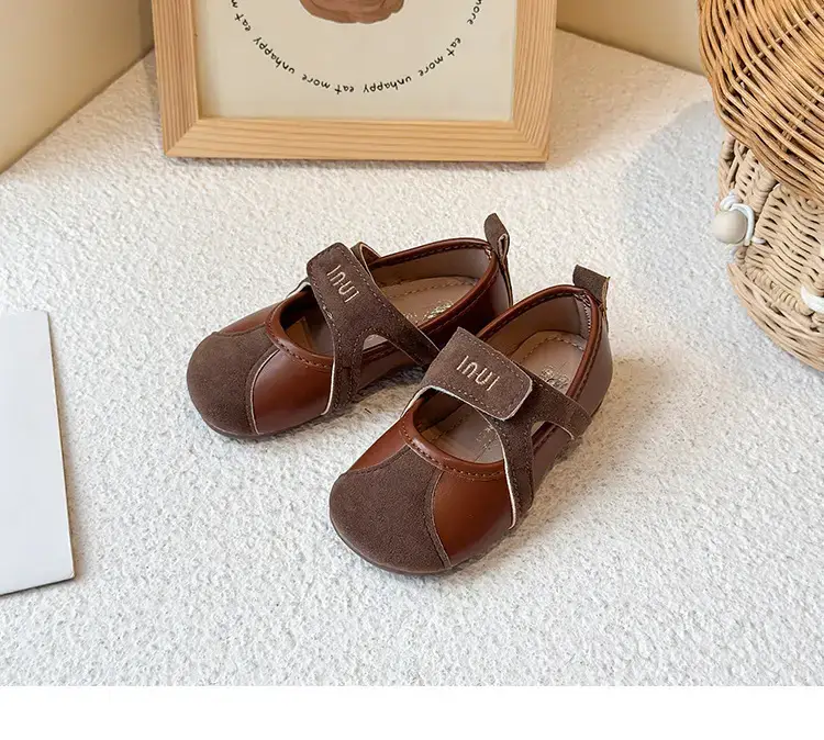 Brown Leather Baby Shoes for Girls 2025 Summer — feature 17
