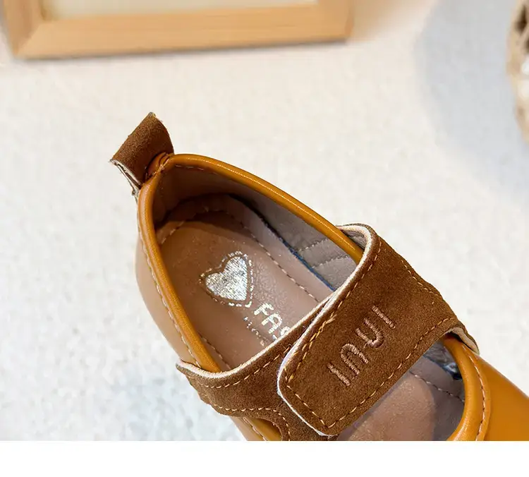 Brown Leather Baby Shoes for Girls 2025 Summer — feature 20