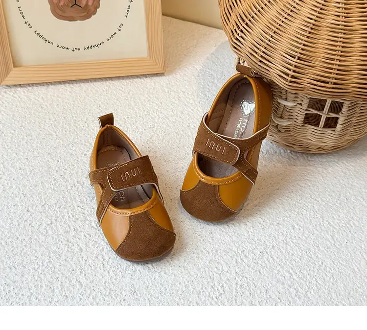 Brown Leather Baby Shoes for Girls 2025 Summer — feature 9