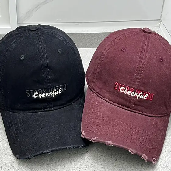 Women Letter Embroidered Baseball Caps Purple Maroon - Image 7