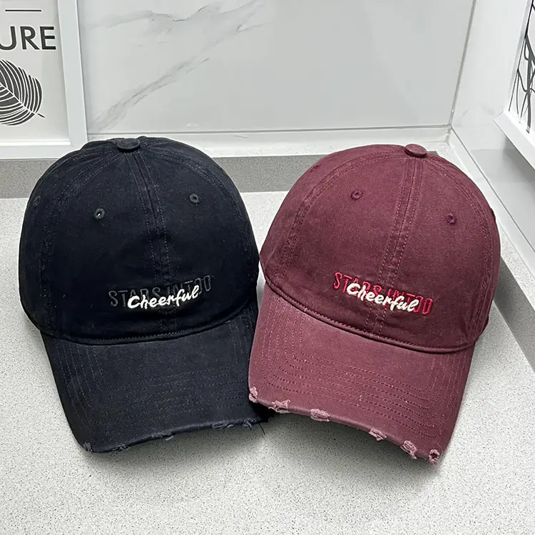 Women Letter Embroidered Baseball Caps Purple Maroon — feature 10