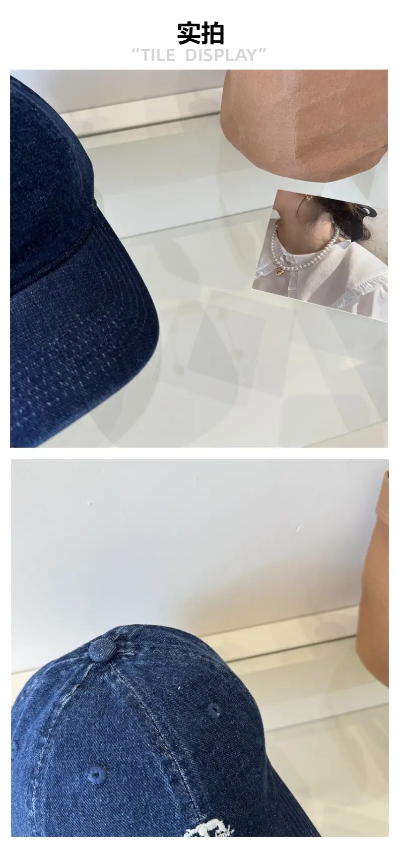 New Denim Washed Baseball Caps Large Circumference — feature 4