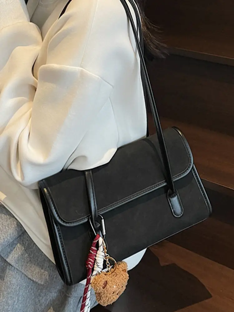 Large Capacity Satchel Bag for Women Brown Leather - Image 7