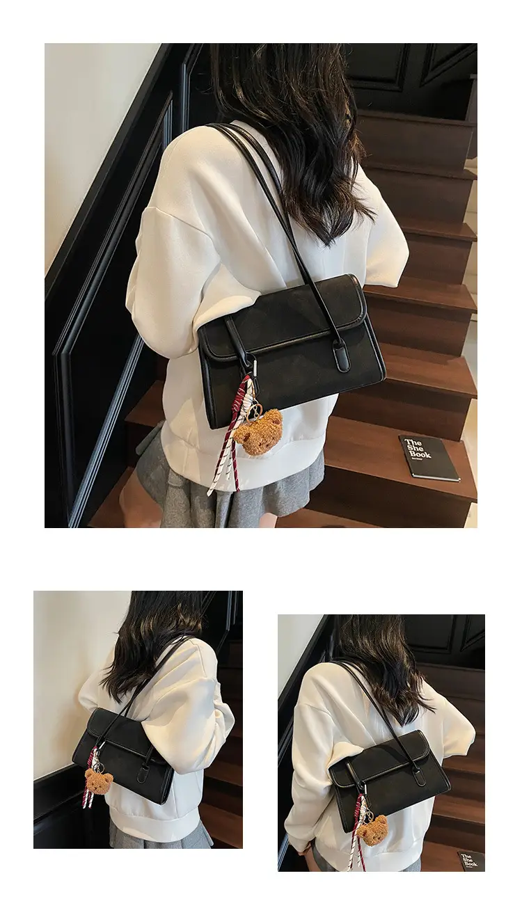 Large Capacity Satchel Bag for Women Brown Leather — feature 11