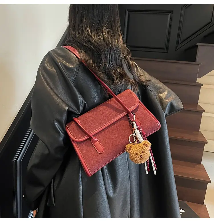 Large Capacity Satchel Bag for Women Brown Leather — feature 20