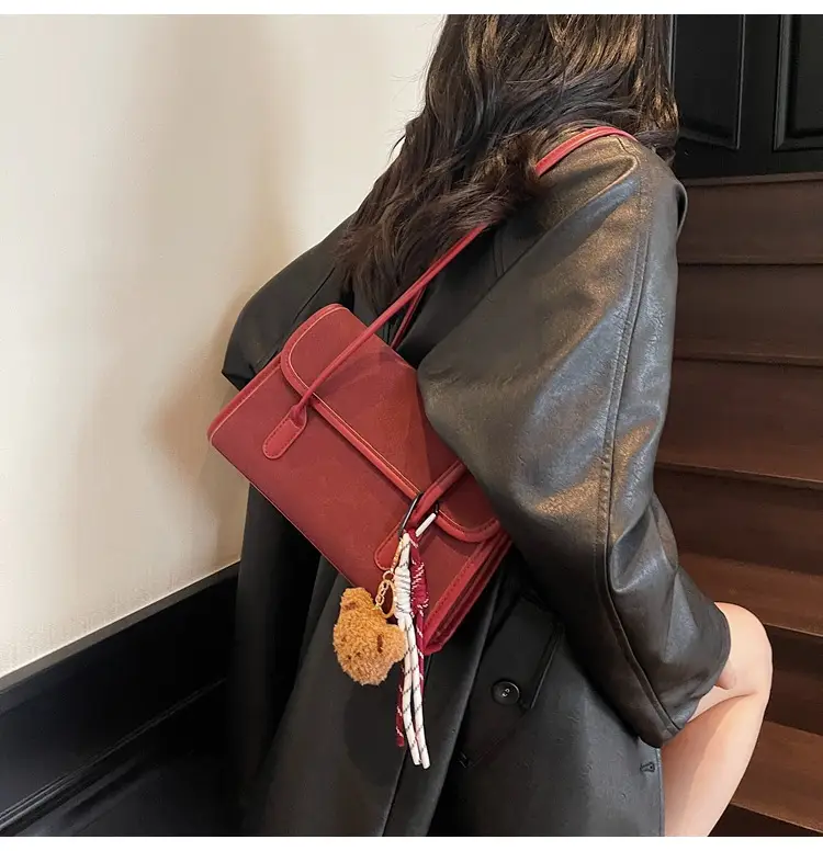 Large Capacity Satchel Bag for Women Brown Leather — feature 21