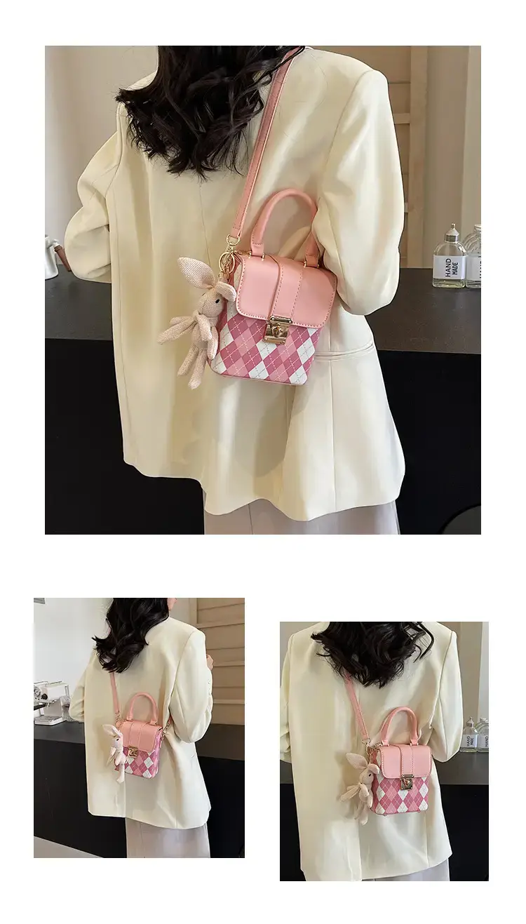 Quilted Mini Bag Women 2024 New Style Square Shoulder Bag — feature 11