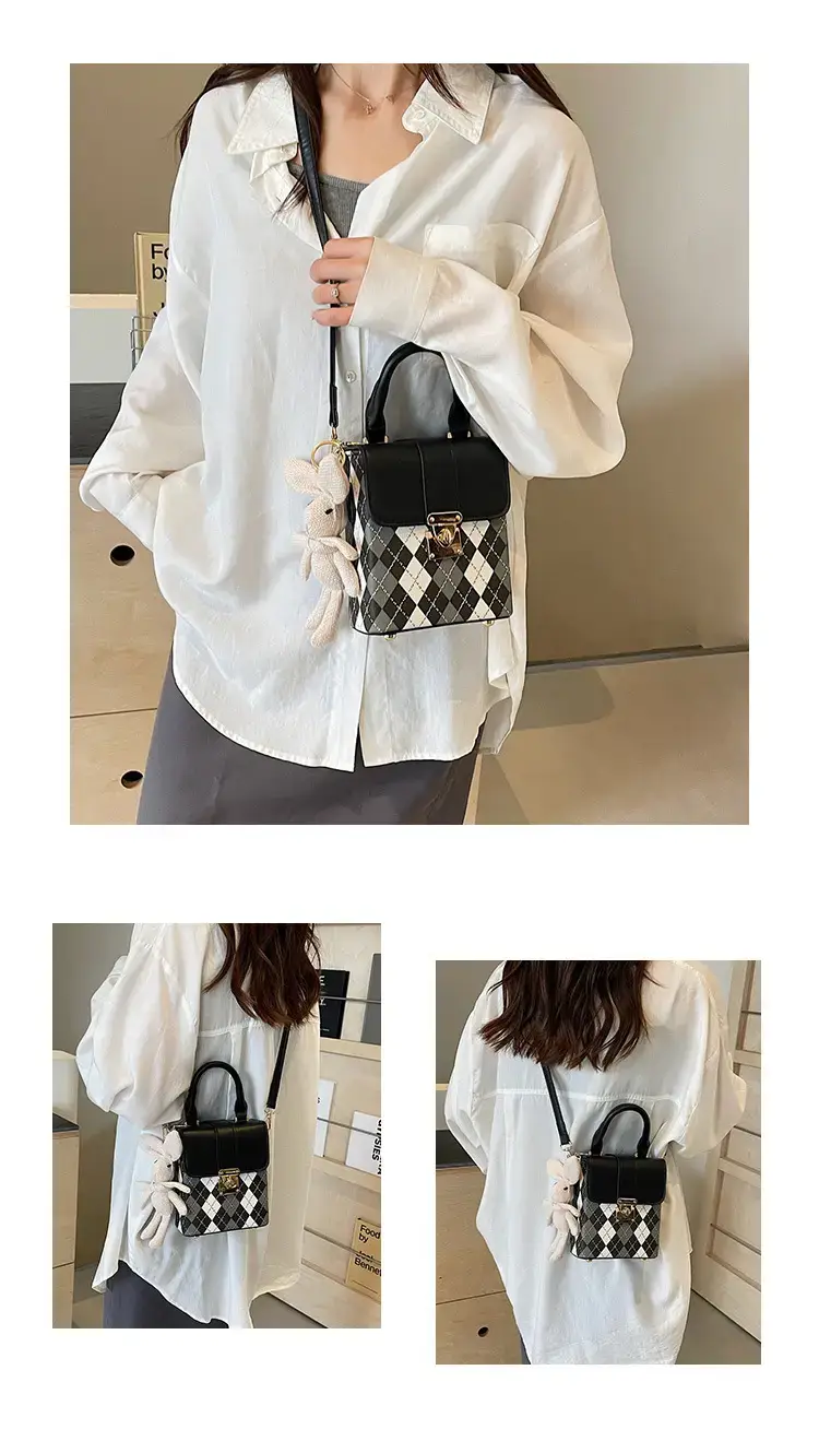 Quilted Mini Bag Women 2024 New Style Square Shoulder Bag — feature 13