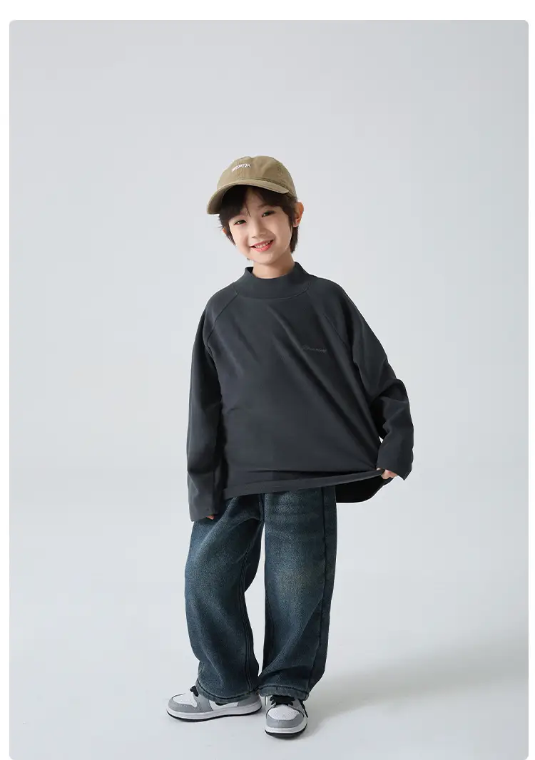 Derong High-Neck Warm T-Shirt for Boys Winter Base Layer β feature 14