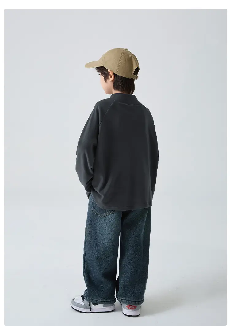 Derong High-Neck Warm T-Shirt for Boys Winter Base Layer β feature 15