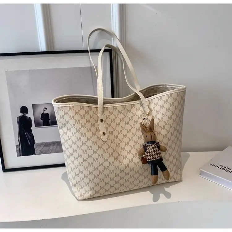 Large Capacity Satchel Tote Bag for Women Brown Monogram — feature 25