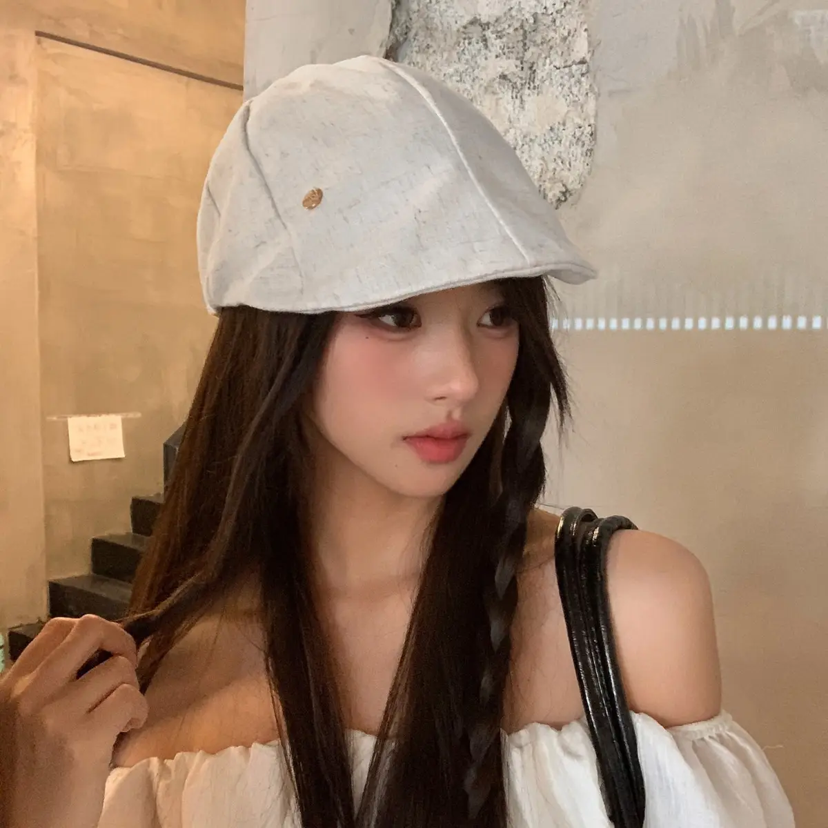 Women Japanese Retro Cap Summer Thin Breathable Duckbill Cap - Image 2