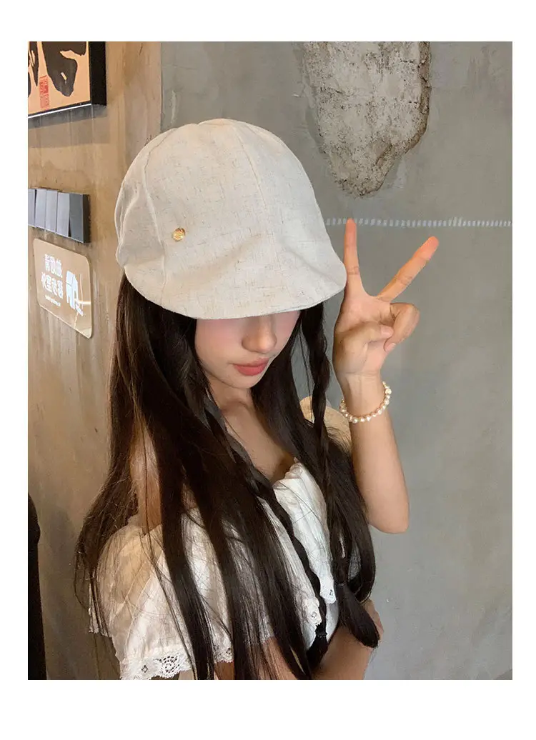 Women Japanese Retro Cap Summer Thin Breathable Duckbill Cap — feature 6