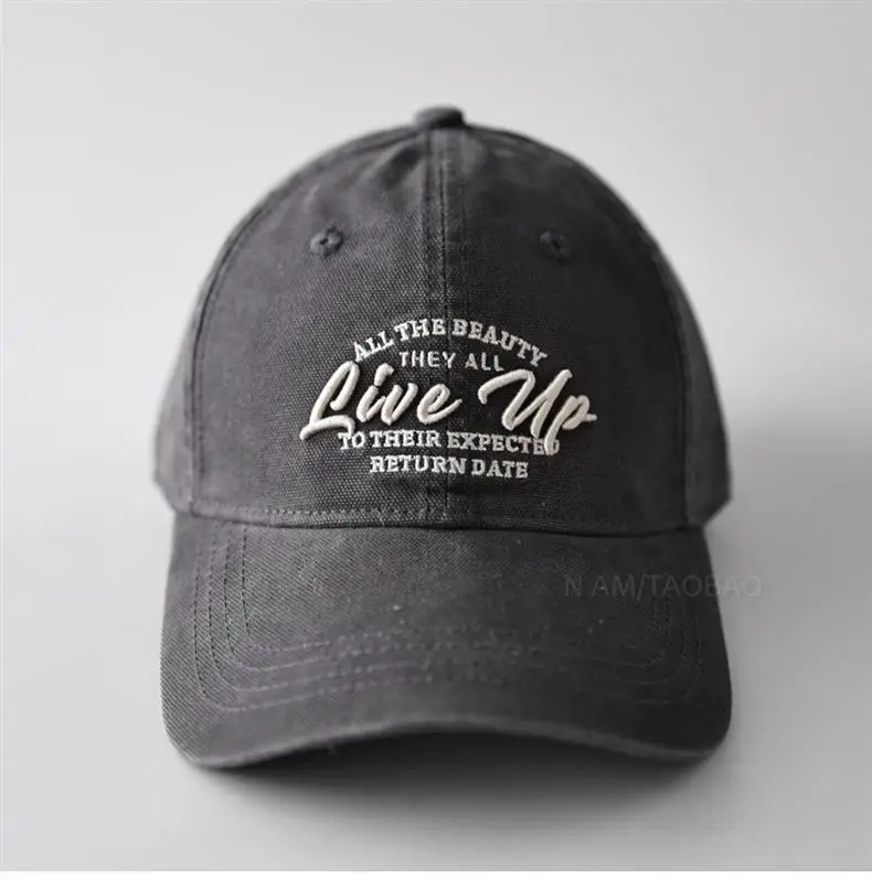 Brown Three-Dimensional Letter Embroidered Baseball Cap — feature 13