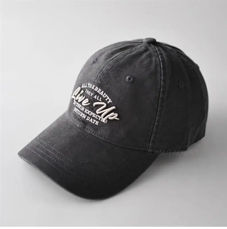 Brown Three-Dimensional Letter Embroidered Baseball Cap — feature 14